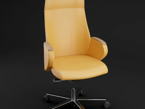 modern leather office chair 3D Model