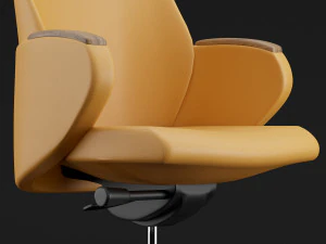 modern leather office chair 3D Model