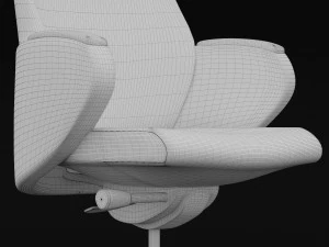 modern leather office chair 3D Model