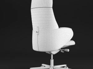 modern leather office chair 3D Model