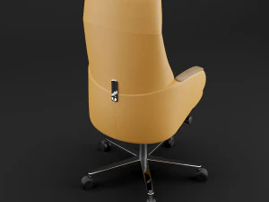 modern leather office chair 3D Model