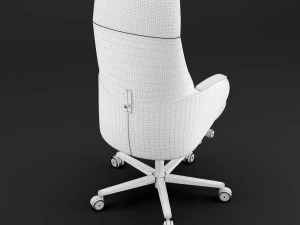 modern leather office chair 3D Model