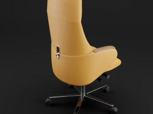 modern leather office chair 3D Model