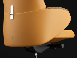modern leather office chair 3D Model