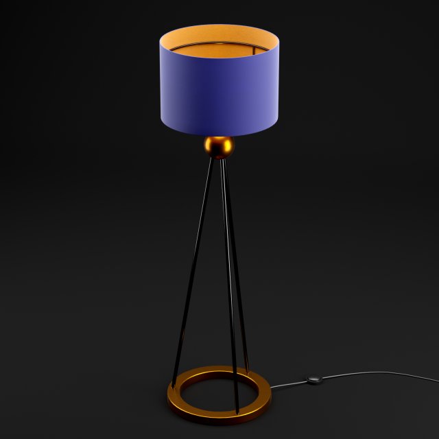 stand light 3D Model .c4d .max .obj .3ds .fbx .stl .blend 