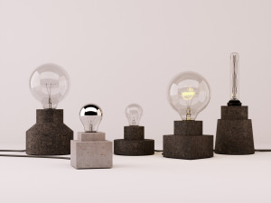 table lamps set 1 3D Модель