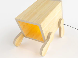 modern polywood table light 3D Model