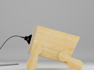 modern polywood table light 3Dモデル