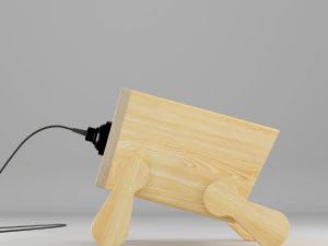modern polywood table light 3D Model