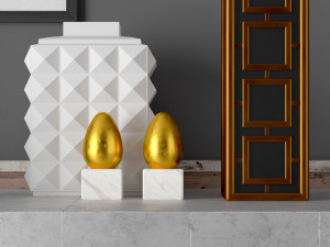 cabinet whith decor 2 3D 모델