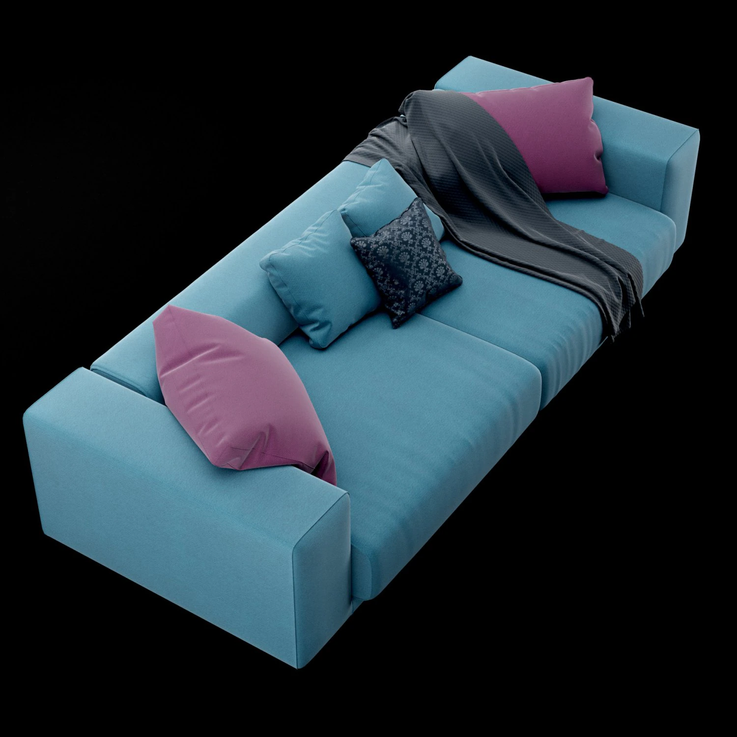 modern sofa 3D Model .c4d .max .obj .3ds .fbx .stl .blend 