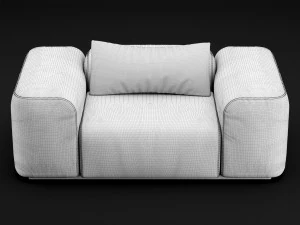 leather armchair 3D Model