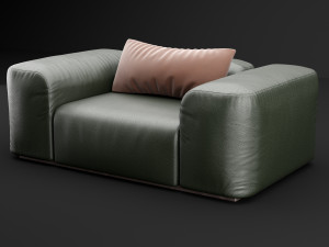 leather armchair 3D Model