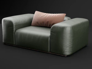 leather armchair 3D Model