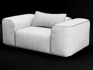 leather armchair 3D Model