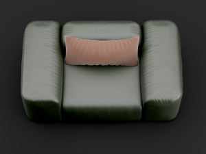 leather armchair 3D Model