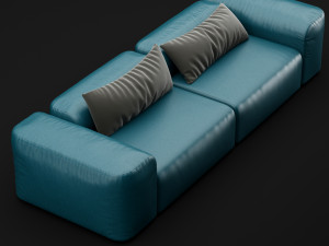 leather sofa 3D Модель