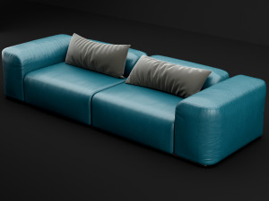 leather sofa 3D 모델