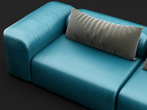 leather sofa 3D 모델