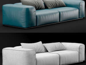 leather sofa 3D 모델