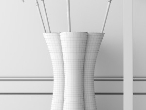 console whith decor 3D Model