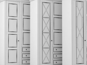 wood warderobe 3D Model