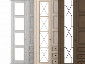 wood warderobe 3D Model