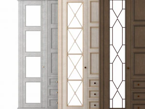 wood warderobe 3D Model