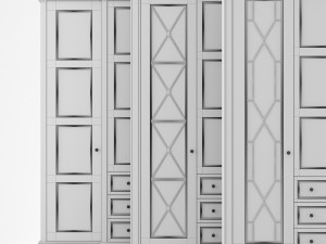wood warderobe 3D Model