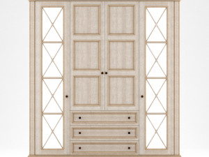 wood warderobe 3D Model
