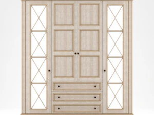 wood warderobe 3D Model