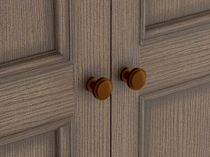 wood warderobe 3D Model