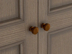 wood warderobe 3D Model