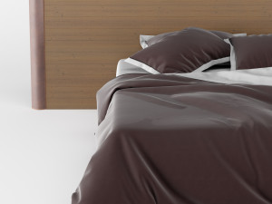 modern bed 2 3D Model