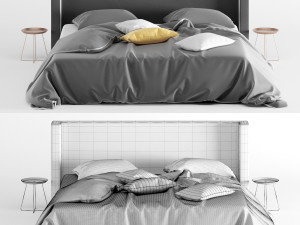 modern bed 3 Model 3D