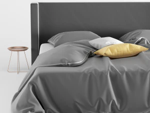 modern bed 3 3D Model