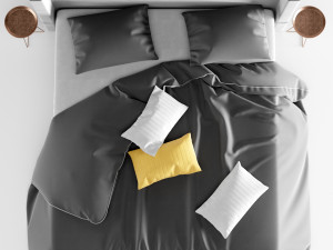 modern bed 3 Model 3D
