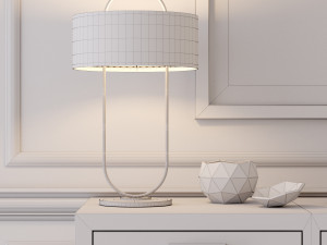 console table whith decor 3D Model