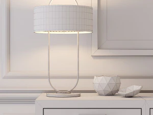 console table whith decor 3D Model