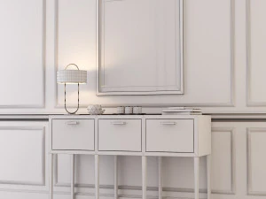 console table whith decor 3D Model