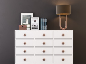 comode with decor elements 3D Model
