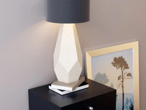 comode with decor 2 3D Model