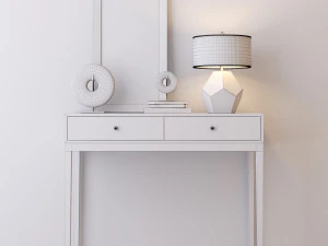 console table whith decor 5 3D Model