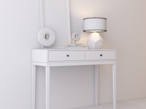 console table whith decor 5 3D-Modell