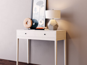 console table whith decor 5 3D-Modell