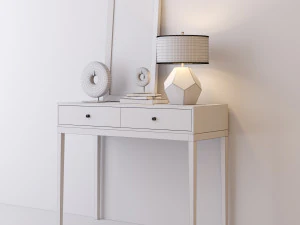 console table whith decor 5 3D Model