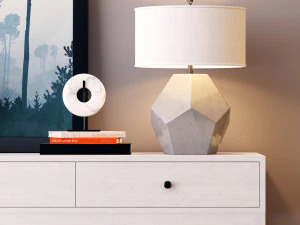 console table whith decor 5 3D Model