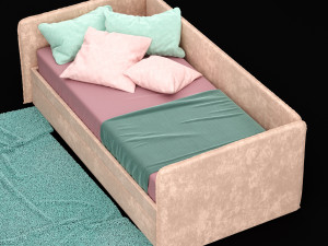 child bed 3D 模型