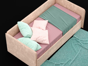 child bed 3D 模型