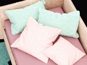 child bed 3D 模型